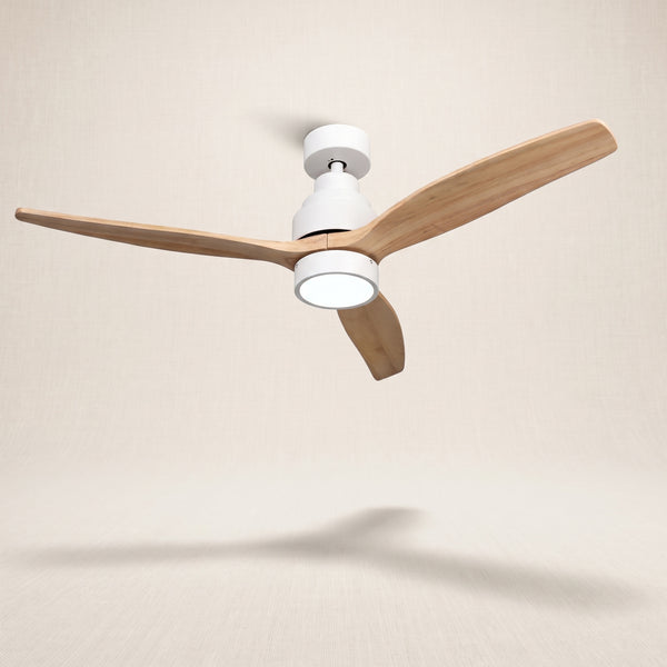 Ventilador de Techo Decovea Brisa 132 — Ultrasilencioso · Luz LED, Mando y Función Verano-Invierno · Negro