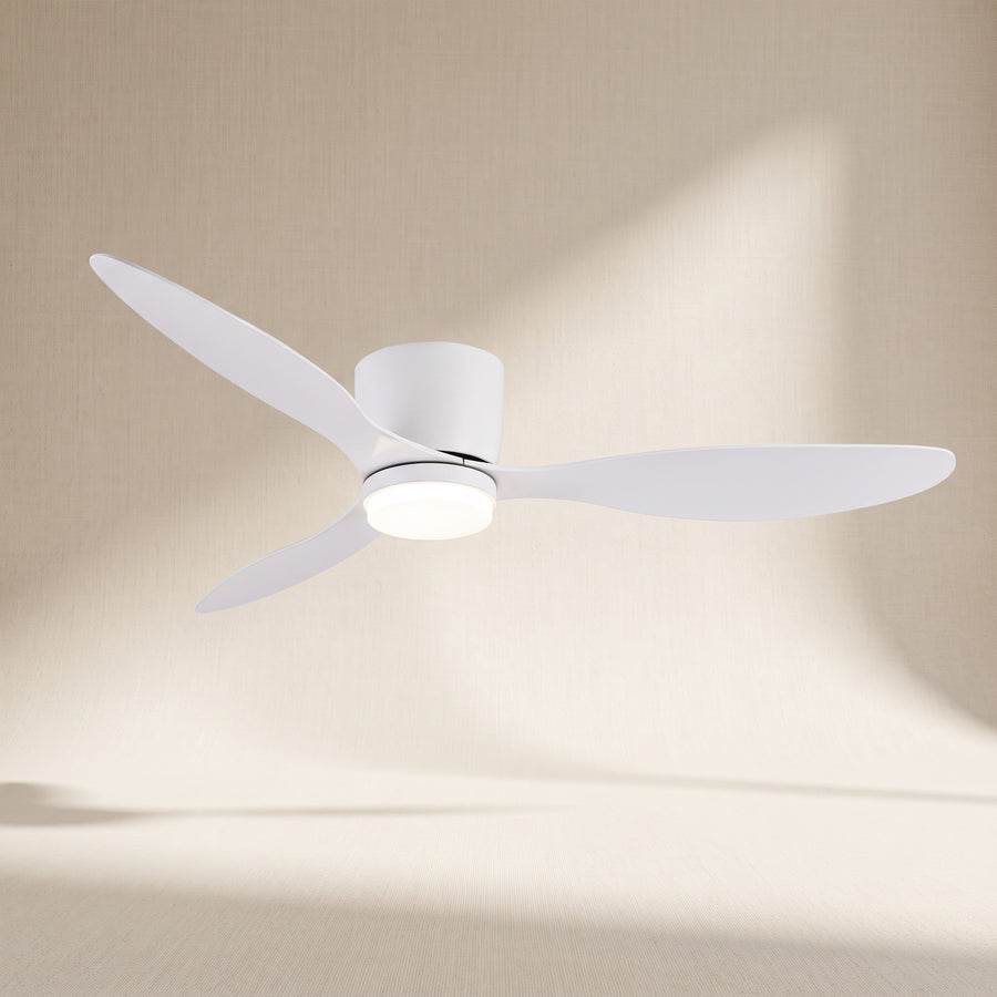 Ventilador de Techo Decovea Aura — Luz LED 3 Tonos · Motor DC Reversible · 6 Velocidades y Mando