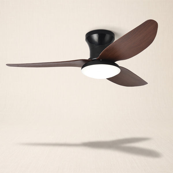 Ventilador de Techo Decovea Nube — Plafón Compacto con Luz LED para Techos Bajos