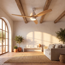 Ventilador de Techo Decovea Brisa 132 — Ultrasilencioso · Luz LED, Mando y Función Verano-Invierno · Negro