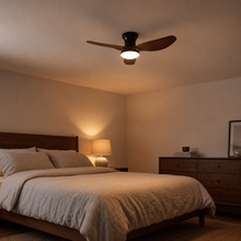 Ventilador de Techo Decovea Nube — Plafón Compacto con Luz LED para Techos Bajos